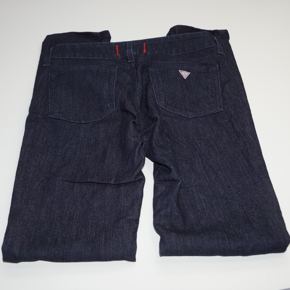 GUESS Skinny Medium Rise Dark Wash Jeans A0013.5